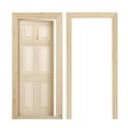 thumbnail image 2 of Puerta de Interior de 6 Paneles Y Contraventanas Casa de Accesorio de Bricolaje en Miniatura 1:12 Baoblaze Ventana de casa de muñecas DIY, 2 of 8