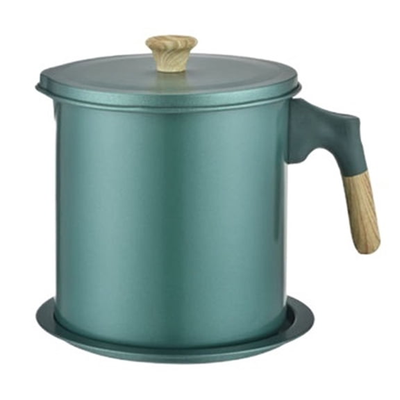 Oil Strainer Pot Oil Storage Tank Pot Supplies Filter Cooking Oil Keeper with Lid and Handle