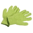 thumbnail image 1 of Guantes de limpieza de polvo Uxcell, mitones de microfibra, verdes, 2 pares, 1 of 5