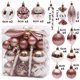 thumbnail image 3 of 40 bolas navideñas para colgar en el árbol de Navidad, regalos para el hogar, esferas navideñas impresas con formas especiales para Año Nuevo 2023, 3 of 5