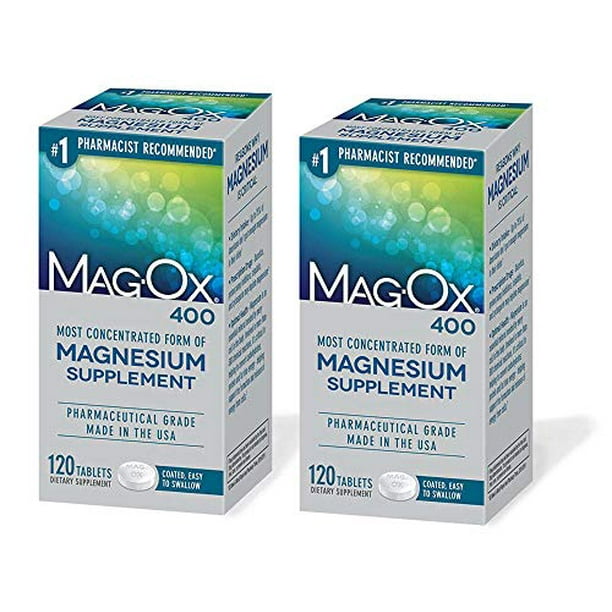 MagOx 400 Magnesium Mineral Dietary Supplement Tablets, 483 Mg Magnesium Oxide, 240 Count