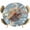 Blue-2, variant on Elastic Fitted Round Tablecloth, Blue Turtle Coastal Waterproof Stretch Table Cover for 45"-54" Tables, Summer Beach Ocean Starfish Coral Washable Outdoor Tablecloths for Patio, Picnic, Camping
