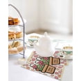 thumbnail image 4 of Easter Kitchen Dish Towels for Drying Dishes Set of 4, Bunny Ears Spring Pink Flowers Potted Plant Rustic Waffle Weave Microfiber Hand Tea Bathroom Towels Quick Dry & Absorbent Towel 12x12, 4 of 7