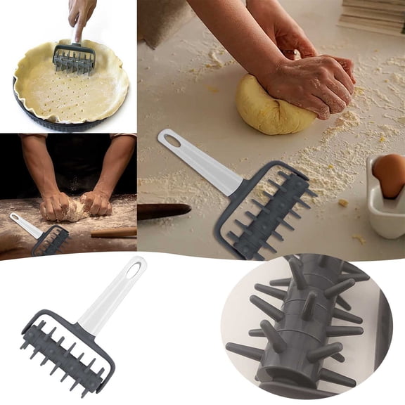Bakeware Pizza Dough Puncturing Tool for Perfectly Aerated Pizza Crusts - Ergonomic Roller Pin for Even Baking and Smooth Finishing