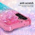 thumbnail image 4 of Compatible with Samsung Galaxy A14 5G Case Glitter Liquid Galaxy A14 5G Case for Girls Women Shiny Flowing Love Heart Clear Shockproof Case for Samsung A14 5G Liquid Pink Gradient, 4 of 13