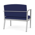 thumbnail image 3 of Amherst Steel Reception Waiting Room Bariatric Chair / Silver Steel / Blue, 3 of 3