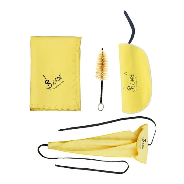 Kit de nettoyage Saxophone, 3 pièces, chiffon de nettoyage + brosse à  bouche, outil d'entretien