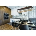 thumbnail image 3 of 35642-015 Eurofase Lighting Aerie Rectangular Chandelier 8 Light Metal-Bronze Finish, 3 of 4
