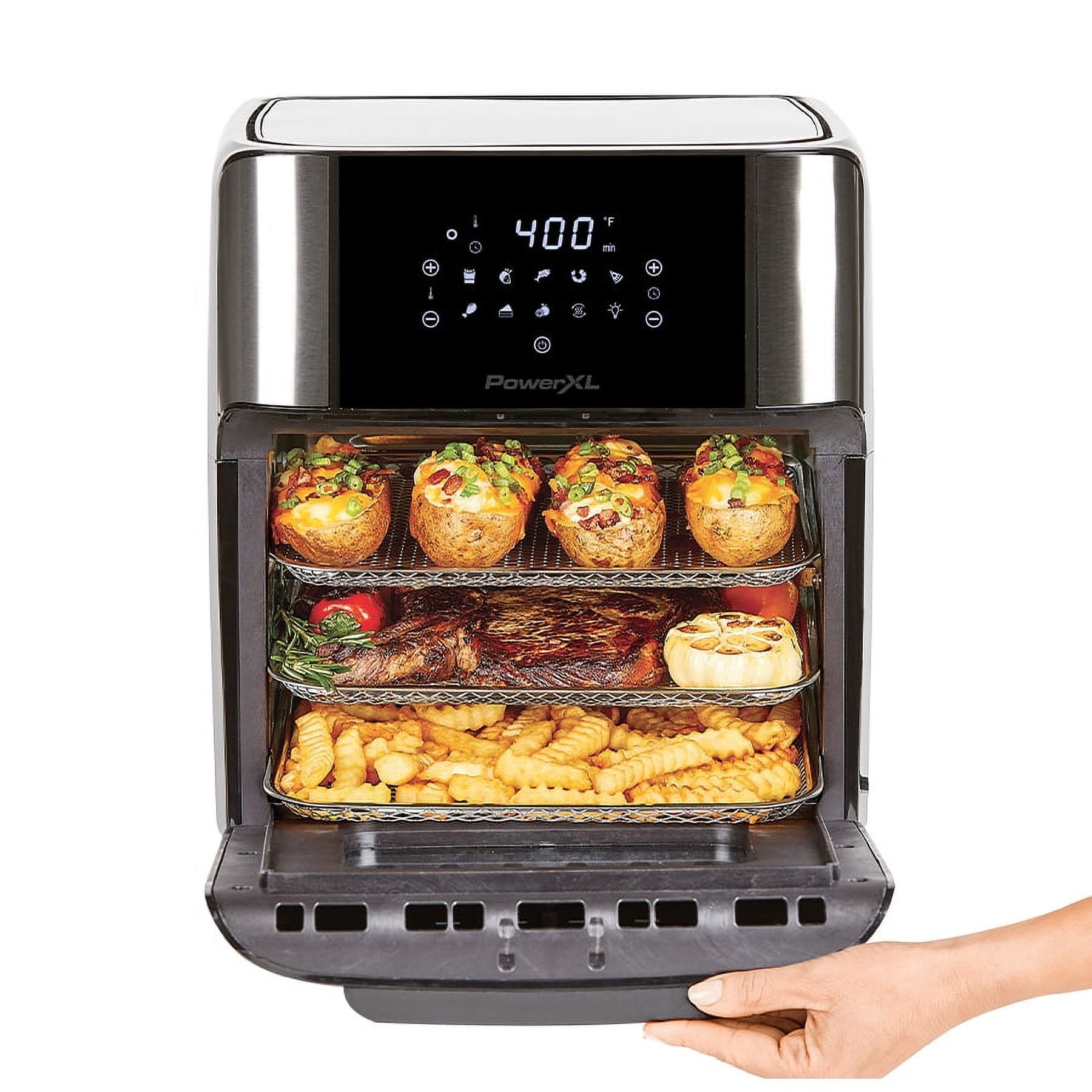 PowerXL Air Fryer Pro Plus Extra-Large 12 Quart Air Fryer Oven Multi-Cooker,  Stainless Steel, 1700 Watts | Küchenmaschinen