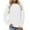 White, variant on aidice Plus Size Tops for Women Round Neck Long Sleeve Loose Basic Shirts Casual Comfy Fall Sweatshirts