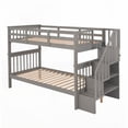 thumbnail image 3 of Twin Size Metal Storage Bed Frame with No Box Spring, Gray for Bedroom, 3 of 12