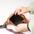 thumbnail image 2 of Waist Pack Bum Bag PU Leather Distressed 30*5*14cm Travel Waist Vintage W9Q1, 2 of 9