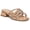 Nude, variant on Anne Klein Womens Nikole Faux Leather Rhinestone Slide Sandals