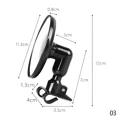 thumbnail image 1 of Car Blind Spot Mirrors Universal Wide Angle Side Mirror Covers Auxiliary Rear View Round Black L, 1 of 6
