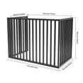 thumbnail image 3 of ToppiJoy 2-3P 3 Panels Air Conditioner Fence, Drill-Type Louvered Grille AC Unit Fence Outdoor, for Outdoor Trash Can, Pool Equipment Enclosure Panels Dark Grey, 3 of 28