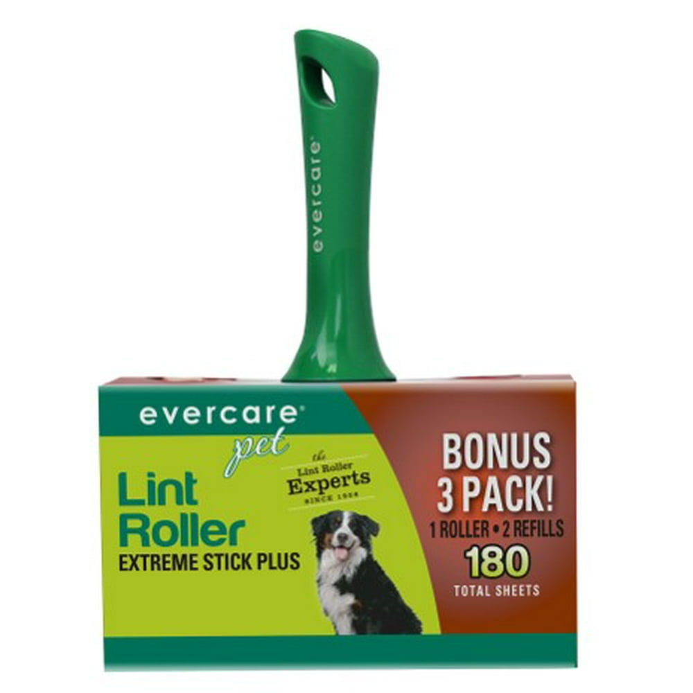 Evercare Pet Lint Roller Bonus Pack, 60 Sheets, 3 Ct
