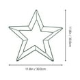 thumbnail image 2 of GOOHOCHY  2 Pcs Shaped Decor Wrought Iron Hanging Ring Outdoor Garland Frame, 2 of 8