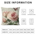 thumbnail image 5 of Pratyus Roses Butterfly Home Decor Pillowcase Zipper Closure Short Plush Square Design 20x20in, 5 of 5