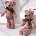 thumbnail image 4 of 15CM oso de peluche juguetes de peluche bebé lindo vestido llave colgante muñecas colgantes regalos cumpleaños boda fiesta decoración 1 pieza, 4 of 5