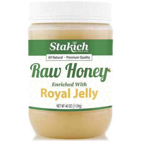 Stakich Royal Jelly Enriched 2.5 Lb Raw Honey