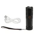 thumbnail image 2 of LED Outdoor Flashlight, Waterproof Long Range Zoom White Light Aluminum Alloy Shell Super Bright Easy To Use USB Flashlight  for Travel, 2 of 7