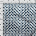 thumbnail image 2 of oneOone Polyester Lycra Royal Blue Fabric Florals Fabric For Sewing Printed Craft Fabric By The Yard 56 Inch Wide, 2 of 4