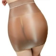 thumbnail image 2 of Lnzyyephy Women Summer Mini Skirt, Transparent High Waist Clubwear, Solid Color Sexy Bodycon Skirts, 2 of 2