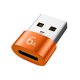 thumbnail image 2 of Adaptador OTG 6A Type-C a USB3.0 Convertidor para PC (1 pieza) Naranja, 2 of 7