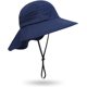 thumbnail image 5 of Sombrero para el sol de verano para niños y niñas, con protección UPF 50+, ala ancha, cuello y solapa, para jugar en la playa, de 2 a 7 años, 5 of 7