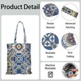 thumbnail image 2 of Boho Chic Floral Canvas Tote – Vintage Reusable Shopping Handbag, 2 of 6