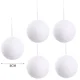 thumbnail image 3 of Bolas de nieve navideñas de espuma blanca, adornos navideños para hacer tú mismo, bolas colgantes para árbol de Navidad, decoración para fiesta de Año Nuevo y hogar, 3 of 5