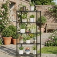 thumbnail image 4 of CONCETTA 60 inch 4-Tier Metal Wire Shelving Unit, Adjustable Storage Rack for Kitchen, Garage, or Living Room,Black, 4 of 8