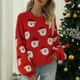 thumbnail image 2 of Suéter de punto de manga larga para mujer, suéter de punto de Papá Noel para mujer, suéter de punto de Papá Noel para mujer, suéter de Papá Noel para mujer, artesanía excepcional, 2 of 6