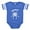 Royal Blue, variant on CafePress - Spider Branch_Wh - Cute Infant Baby Football Bodysuit