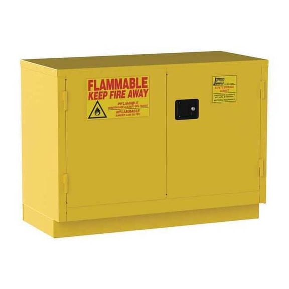Jamco Flammable Safety Cabinet,30 Gal.,Yellow BT30YP
