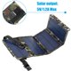 thumbnail image 5 of Muyoka Cargador solar 5V 2A USB Cargador de panel solar plegable IP65 Cargador de teléfono solar a prueba de agua Equipo de supervivencia para acampar Kit de emergencia para teléfono celular Reproduct Muyoka Hogar, 5 of 7