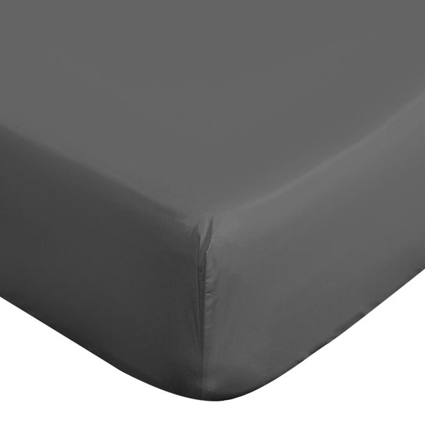 Lux Decor Collection Queen Fitted Sheet, Microfiber Deep Pocket Fitted