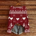 thumbnail image 2 of yoeyez Ugly Christmas Sweaters for Women Funny Cute Christmas Tree Jumper Funny Xmas Print Shirts Lightweight Knitted Pullover Tops, 2 of 5
