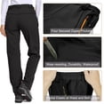 thumbnail image 3 of Pantalones impermeables Jessie Kidden 801F para mujer negros talla 6, 3 of 7