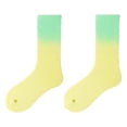 thumbnail image 2 of Calcetines de para mujer Calcetines de tubo Calcetines para caminar casuales - Amarillo verde Macarena Calcetines largos degradados, 2 of 8