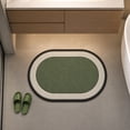 thumbnail image 3 of Small Area Rug, Non-Slip Rubber Backing Washable Doormat, Fade Resistant, Absorbent for Living Room Laundry, Green 23.6*15.8In, 3 of 7