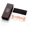 Blue Light Lightweight Glasses For Men Women | Blocking Glasses for Computer, Gaming, Reading | Anti UV, Anti Glare, Anti Eyestrain, Model D, Pink