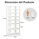thumbnail image 3 of Estante de zapatos Vertical Costway 7 niveles Torre de Almacenamiento zapatero 47 x 25,5 x 110 cm, 3 of 10
