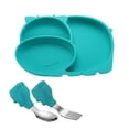 thumbnail image 1 of Silicone Divided Toddler Plates Portable Non Slip Suction Plate, 1 of 4