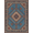 Blue Rust, Pattern 15, variant on ODIKA Freeform Geometric Abstract Painterly Brushwork Contemporary Stain Resistant Low Profile for Dorm Room, Small Living Apartment