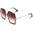 thumbnail image 1 of FEISEDY Women Large Hexagon Inspired Sunglasses Fashion Irregular Design Style Geometric B2503, 1 of 6