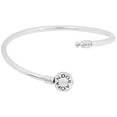 thumbnail image 2 of Pandora Moments Sterling Silver Charm Bangle Bracelet with Round Clasp, 19cm, 59071319, 2 of 7