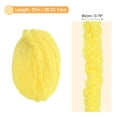 thumbnail image 2 of Unique Bargains Fil Chenille Épais en Polyester Jaune Chaud, 27 m x 2 cm, 1 Pce, 2 of 6