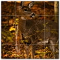 thumbnail image 1 of Picture-Tiles.com: Deer Ceramic Tile Wall Mural WAL500454-44L. 32"W x 32"H using (16) 8" x 8" Ceramic Tiles-Satin Finish, 1 of 3