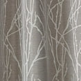 thumbnail image 4 of Exclusive Home Finesse Branch Print Grommet Top Curtain Panel Pair, 54"x96", Natural, 4 of 4